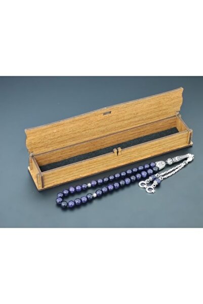 Tesbih Sakarya Starstone Navy Blue 8mm Natural Stone Rosary