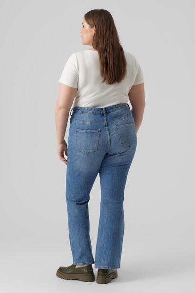 Veromoda Curve Dámské / dívčí Sněhově bílé tričko Vero Moda Curve