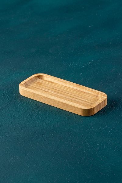 ACAR Bamboo Rectangular Plate - 17.5 Cm