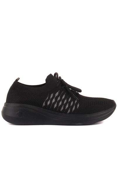 SailLakers Black Color Lace-Up Women's Casual Shoes