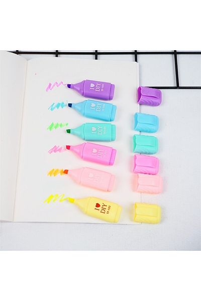 Planet Butik I Iove Diy 6-Piece Highlighter Set
