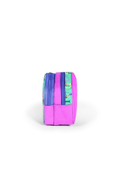 Coral High Kids Water Green Light Pink Monogram Τσάντα στυλό δύο τμημάτων 22156