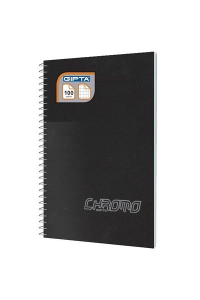 Gıpta Chromo A4 100 Sheets Spiral Checked Notebook