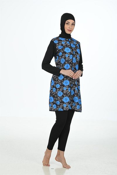 Fantasy Full Covered Parachute Fabric Hijab Swimsuit 3121