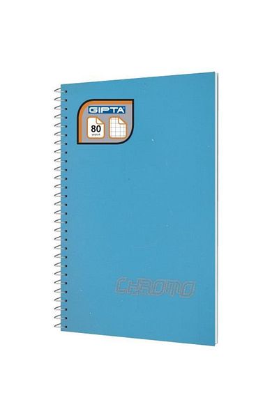 Gıpta Chromo A4 80 Sheets Spiral Checked Notebook