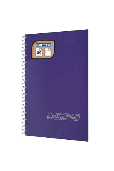 Gıpta Chromo A4 80 Sheets Spiral Checked Notebook