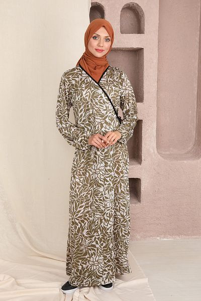 Kutay Collection Γυναικείο φόρεμα προσευχής με σχέδιο Paisley