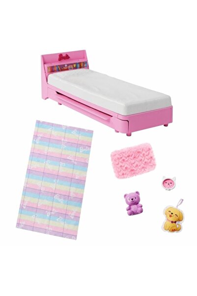 Barbie My First Barbie - İlk Barbie Bebeğim - Barbie'nin Yatağı Oyun Seti