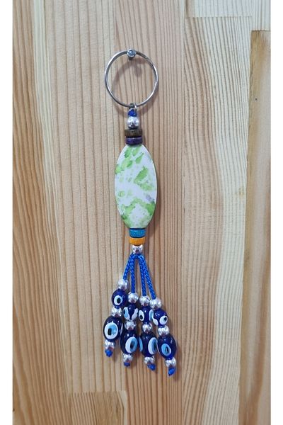 erdoğan hobi Keychain Charm Charm Evil Eye Ornament Car Ornament Bag Ornament Evil Eye Beaded Gift Keychain Mdl3