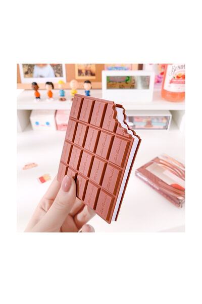 Mofy Baby Chocolate Shaped Scented 80 Sheets Mini Notepad