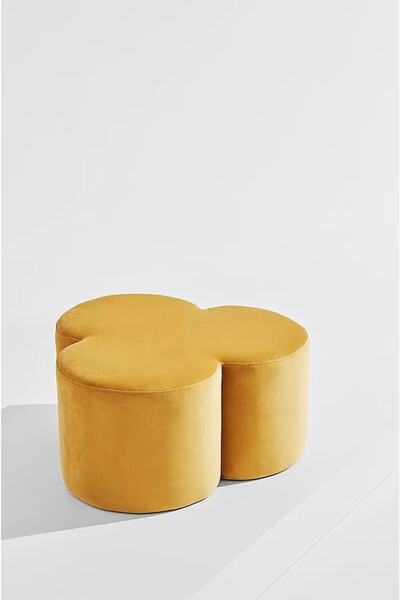 hoom concept Lotus Mega Kadife Kumaş Dekoratif Puf