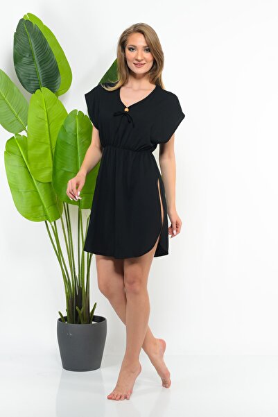 REYNEV Yanı Yırtmaçlı Yeni Sezon Yazlık Tüm Bedenlere Uyumlu Beli Lastikli Pareo