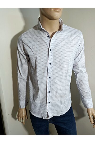 PACHOZ Спортивна сорочка зі струнким кроєм та ґудзиками на комірі