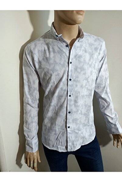 PACHOZ Спортивна сорочка зі струнким кроєм та ґудзиками на комірі