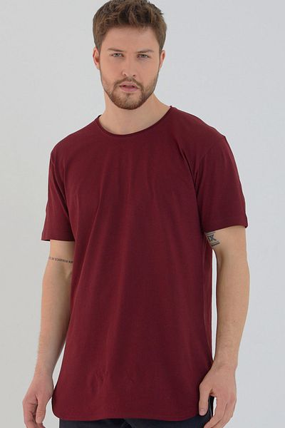 AMAZING CRASH Ανδρικό μπλουζάκι Basic Crew Neck Long Fit με φούστα