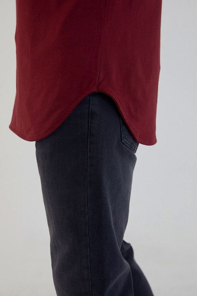 AMAZING CRASH Ανδρικό μπλουζάκι Basic Crew Neck Long Fit με φούστα
