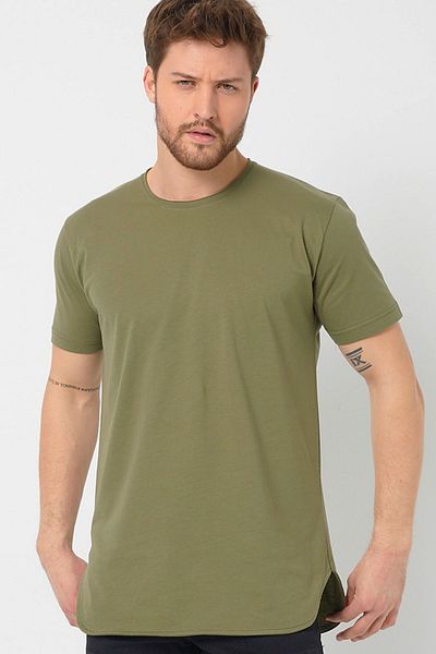 AMAZING CRASH Ανδρικό μπλουζάκι Basic Crew Neck Long Fit με φούστα