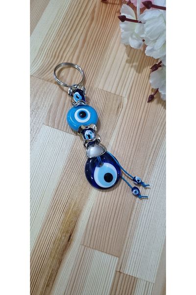 erdoğan hobi Keychain Charm Blue Beaded Car Ornament Bag Ornament Evil Eye Beaded Gift Keychain