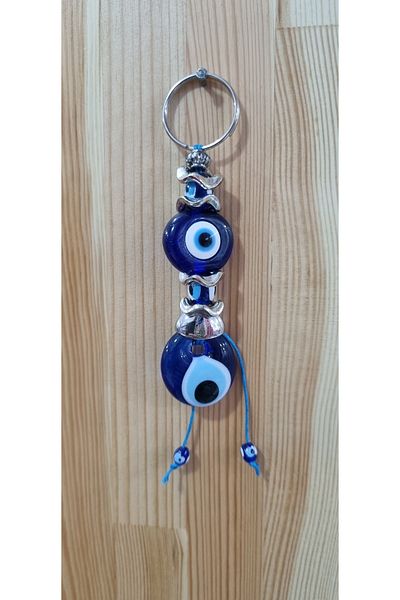 erdoğan hobi Keychain Charm Dark Blue Beaded Car Ornament Bag Ornament Evil Eye Beaded Gift Keychain