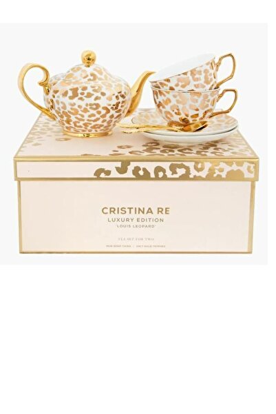Cristina Re Luxury Louis Leopard Two Cup Teaset - Limited Edition