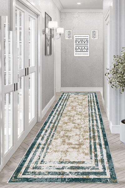 Thalia Home Неплъзгащ се, подлежащ на пране, с цифров печат, килим за кухня, ...