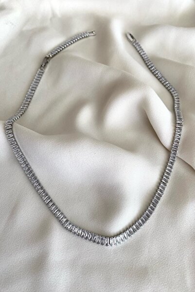 gaila design Baguette Stone Waterway Necklace