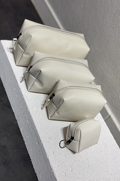 PurpleART Kadın Matruşka 4lü Makyaj Çantası