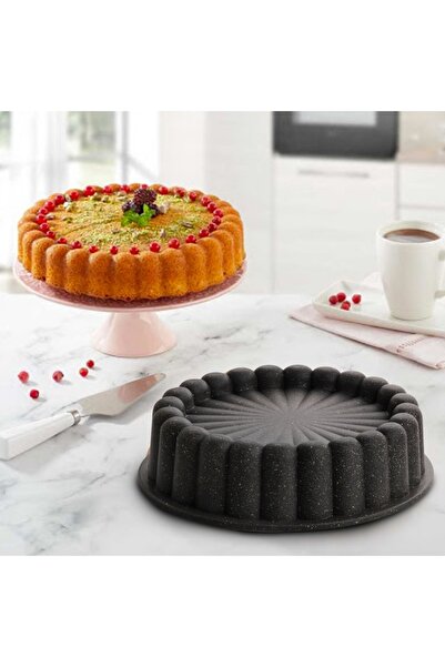 Esta Cast Granite Asian Cake Mold and Tart Mold Set of 2