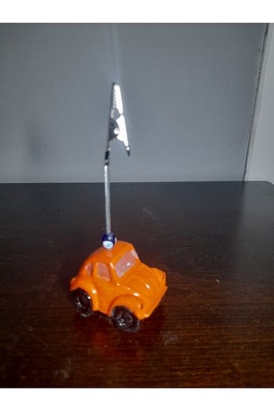 TÜRKÜ HEDİYELİK Orange Woswos Note Holder, Office Accessory, Gift for Students, Metal Clip Note Holder