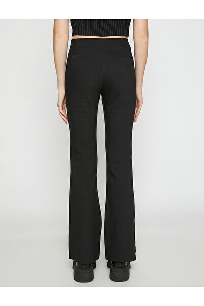 Koton Rozšířené kalhoty s vysokým pasem žebrované