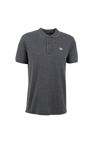 Lee Polo Neck Anthracite Men's T-shirt L231369003_polo Collar T-shirt