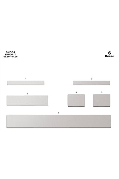 meriç cockpit design ميريتش ®   سكودا فافوريت توربيدو أمامي مطلي بالألمنيوم 6...