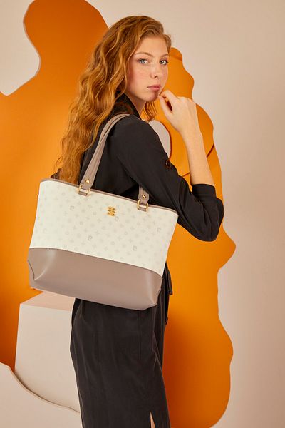 Pierre Cardin Geantă de umăr de damă Monogram albă 05PO22Y1560