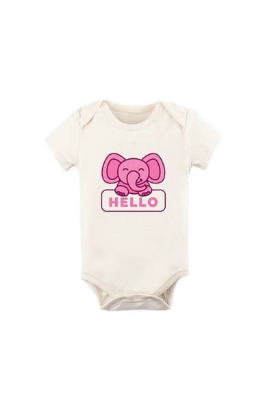 GREY Baby Bodysuit / Baby Bodysuit / Half Sleeve Baby Bodysuit / Printed Baby Bodysuit