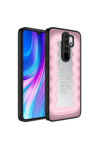ZM STORE Xiaomi Redmi Note 8 Pro Kılıf Aynalı Desenli Kamera Korumalı Parlak ...