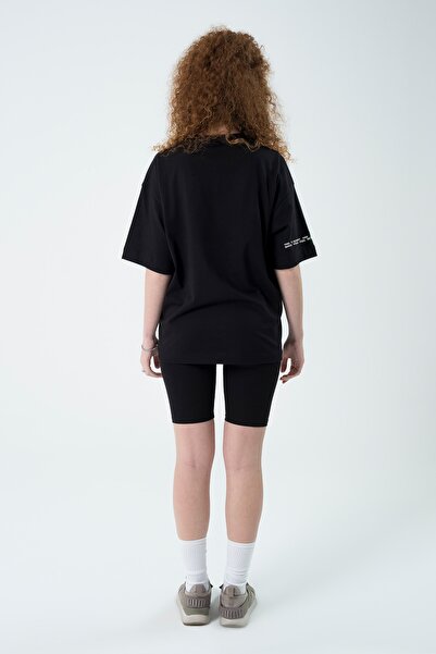 Eazy Co Feel Better Μαύρο Unisex Extra Oversize κοντομάνικο μπλουζάκι