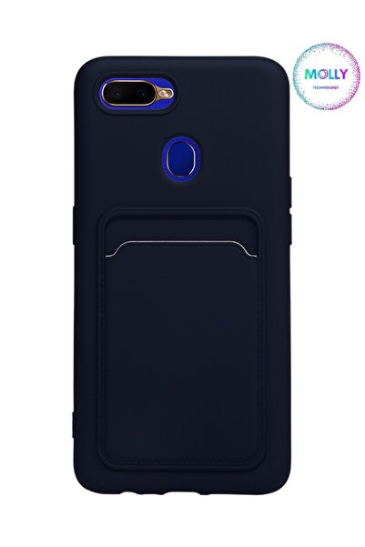 Molly Technology Oppo A12 Için Lacivert Kartlıklı Silikon Kılıf