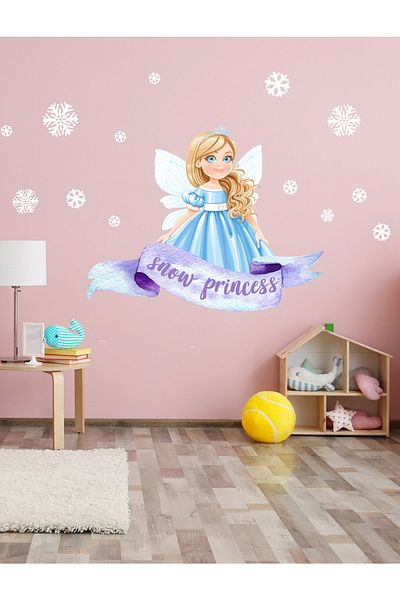 Sim Tasarım Snow Princess Wall Sticker Set