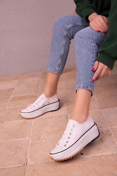 SOHO Women's White Sneakers 18158