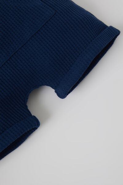 DeFacto Unisex Regular Fit Basic Cargo Pocket Textured Shorts