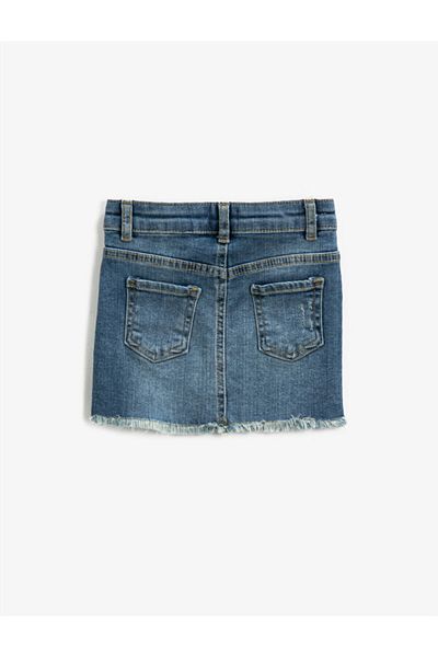 Koton Fustă albastră din denim din bumbac pentru fete