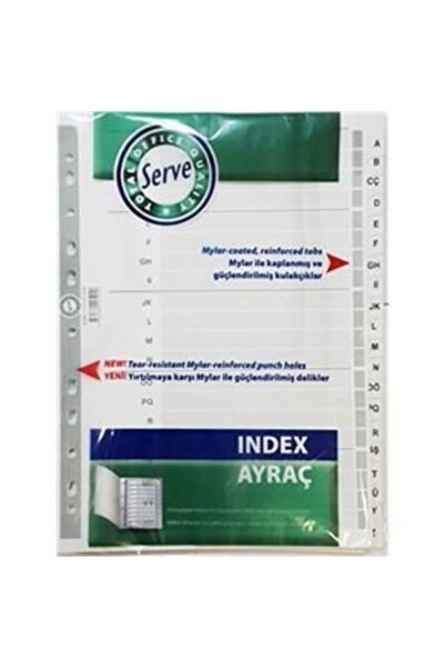Serve Sv-5328 Karton Seperatör A-z Alfabetik