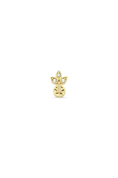 Altın Sepeti Altın Lotus Tragus Küpe