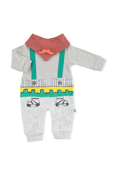 Mymio Yellow Viking Style Unisex Baby Onesie - Without Booties