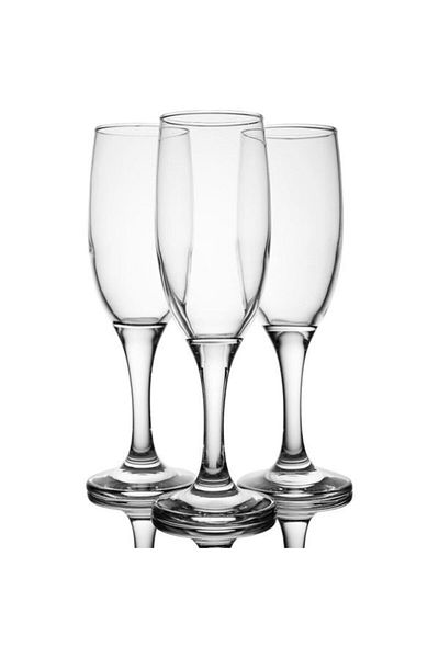 LAV Footed Champagne Glass Flask Set of 6