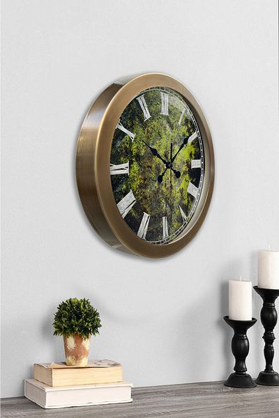Kasva Concept Gift 36 cm Antique Metal Floor Wall Clock