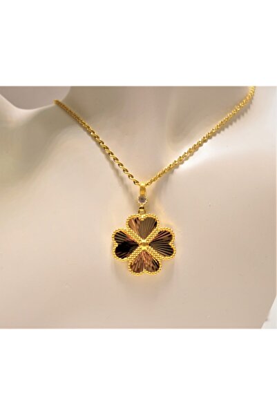 Güler Kuyumculuk Altın Yonca Kolye Ucu