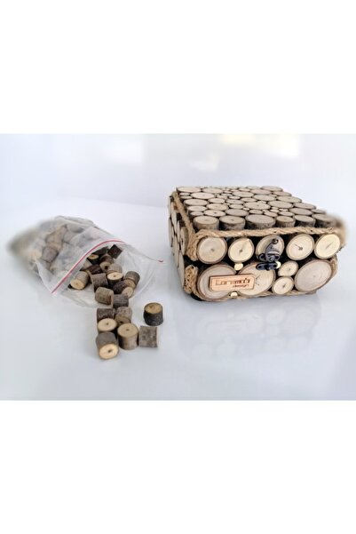 Loremob 2 Cm Ile 3 Cm Çaplarında Doğal Ahşap Odun Dilimleri