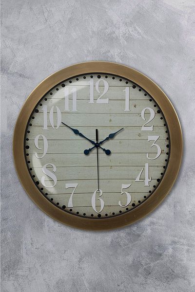 Kasva Concept Gift 36 cm Antique Metal Classic Design Wall Clock