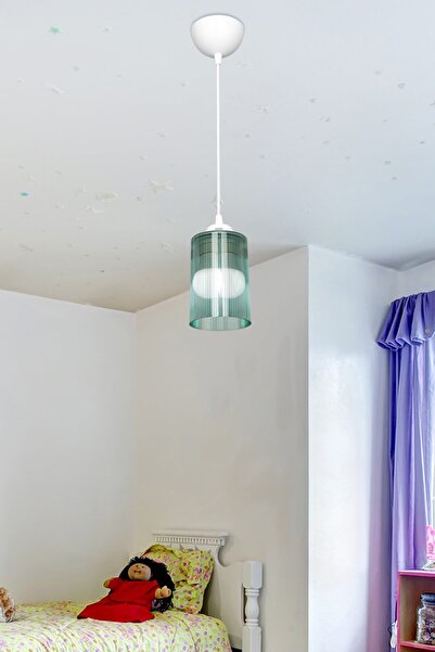 Modelight Koyu Yeşil Optik Promo Sarkıt -  Çift Ampul Görünümlü